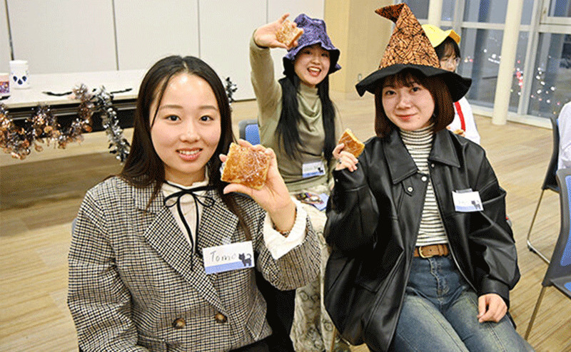 工学女子が異文化交流に参加！学内でハロウィンパーティ？！