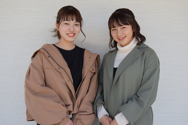 左から坂本さんと谷口さん。2人とも「これからの活動が楽しみです」と話してくれました。