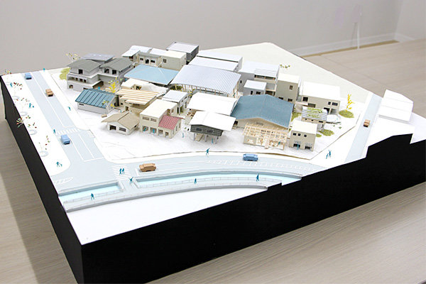 広島工業大学のキャンパス入口付近の敷地を舞台に設計