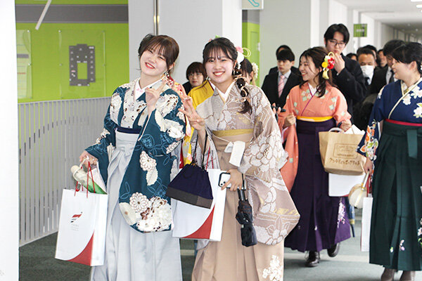 各教室への移動中の様子