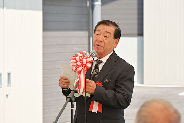 来賓祝辞をいただいた住岡さん