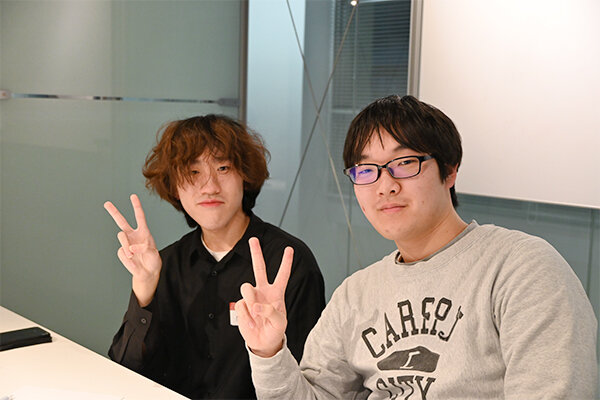 山本さん（左）と原田さん（右）は同じチームで制作に挑んだ