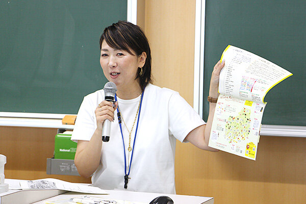 一つでも多く情報を吸収して進路選択につなげてほしいと話す清田さん